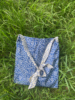原创小众蓝色碎花拼接单肩包布袋新中式复古浪漫休闲斜挎包帆布包