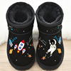 男童雪地靴真皮儿童棉靴子，2023冬季保暖童鞋，大中童防滑短靴男