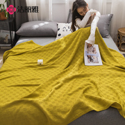 洁丽雅全棉老式毛巾被夏季成人午睡毯办公室空调毯家用怀旧盖毯夏