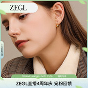 zengliu睡觉不用摘的耳钉女简约小耳环，气质韩国个性百搭耳饰耳钩
