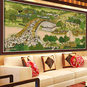十字绣清明上河图2024客厅刺绣，大幅1.5米传世名，画中国风全景