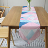 北欧几何餐桌桌旗现代简约时尚茶几旗餐旗布长条桌布餐垫