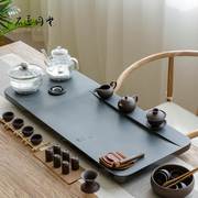 全自动茶盘一体带电磁炉茶具，套装乌金石茶盘，家用茶海茶台功夫茶具