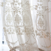 白色绣花窗纱帘棉麻纱帘，高档大气欧式纱帘，装饰窗帘纱阳台纱装饰纱