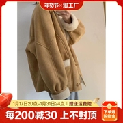 时尚短外套女秋冬季高级感2023加绒外穿宽松小香风时髦潮