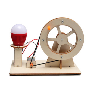 手摇发电机diy科学手工学生科技制作益智教玩乐教具发电实验摆件