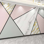 2022电视背景墙壁纸现代简约几何，客厅墙布8d立体大气影视墙纸壁画
