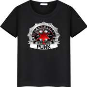 AEW风城救世主CM Punk朋克WWE摔角印花短袖宽松休闲T恤上衣男女潮