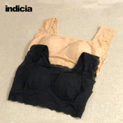 indiciany219-1裹胸内衣，蕾丝花边杏色黑色背心吊带，胸罩时尚女装