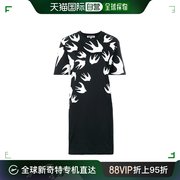 香港直邮mcq女士黑色，棉质连衣裙492158-rlt71-1000