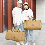 特大号加厚帆布包超大容量旅行包，男手提女短途旅行李袋单肩包斜跨