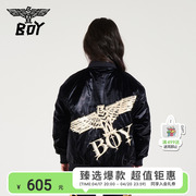 boy童装男女童，棒球棉服外套保暖时髦大老鹰印花k29004