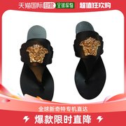 香港直发versace范思哲女士，平底凉鞋黑色，轻便dsr012cdvt2pd410c