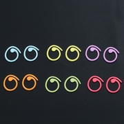 颜色金属螺旋状记号，扣彩色开口钩针围巾，开口圈计数器毛衣针
