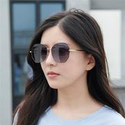 街拍女士时尚太阳镜新潮偏光眼镜大框圆脸驾驶墨镜女圆框8063