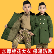 东北儿童军棉大衣，防寒保暖网红宝宝，棉袄冬季男女童中长款加厚外套