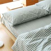 纯棉床单单件日式简约全棉1.5m1.8m双人床单被单单人学生宿舍床用