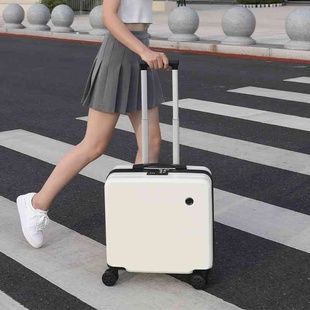 迷你18寸拉杆箱打印图案LOGO行李箱小型少儿箱abs+pc登机箱旅行箱