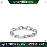 美国直邮david yurman 男士 手镯纯银宝石玫瑰金手链首饰黄金