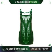 香港直邮ganni吊带亮片连衣裙，f7335