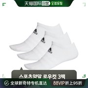 韩国直邮白色袜子套装，低腰3双吸汗运动功能性运动袜训练