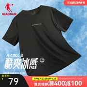 乔丹运动短袖T恤衫男2024夏季男士跑步速干健身轻薄透气短t男