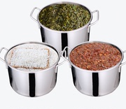 不锈钢汤桶商用加厚双耳白钢桶熬煮汤桶深汤锅大容量平底电磁炉煲