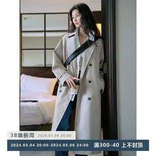 Jicouture“晚秋工作日”经典长款风衣女秋季高级感宽松气质外套