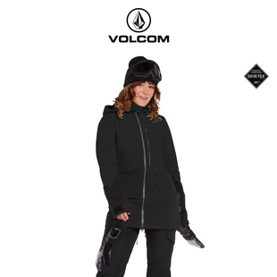 VOLCOM钻石女装大牌GORE-TEX专业户外滑雪服2023冬季防风棉服