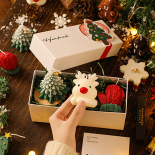 圣诞节礼物送女生朋友男给创意的香薰，蜡烛伴手礼小礼盒平安夜