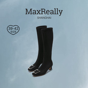 MaxReally 大码女鞋靴子女长筒靴冬季短靴高筒靴瘦瘦靴时装靴