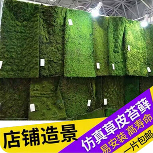 仿真绿植墙青苔草坪苔藓草坪盆景场景橱窗假苔藓森林系列软装装饰