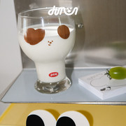 DTMOON 经典系列樱桃布丁高脚杯啤酒杯大容量加厚耐热玻璃杯水杯