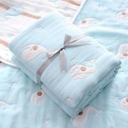 新生婴儿十层纱布被纯棉加厚初生儿童浴巾毛巾被宝宝幼儿春秋盖毯