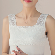 女装夏季韩版外穿蕾丝吊带背心莫代尔修身大码纯色背心女打底衫