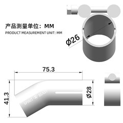 适用本田CB400X CB400F CBRC400R排气导管消声器弯管边箱边包防烫