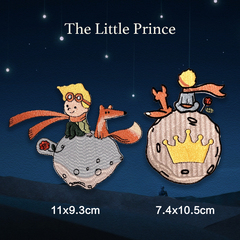 熨烫魔术款无背胶大号童话Prince破洞补丁裤衣服外套男生刺绣布贴