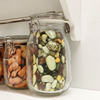 宜家厨房考肯附盖罐透明食品玻璃储物罐储存罐玻璃瓶密封罐
