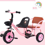 儿童三轮车宝宝双人脚踏车婴儿，手推车婴幼儿单车，可载人双胞胎童车