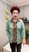 新中式假两件开衫上衣春秋款，民族风气质休闲遮肉中年妈妈装