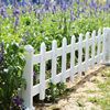 ，铝合金绿色加高围栏墙别墅庭院花园围栏白色小挡土围栏杆生态木