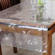 桌垫餐垫隔热透明垫子，塑料透明防水桌布水晶，垫茶几垫软玻璃