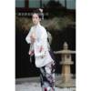 神明少女日本和服写真摄影复古小振袖黑白长裙改良中国风和服女