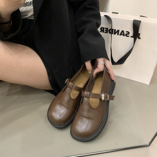 玛丽珍小皮鞋女2023秋季法式日系jk制服鞋学生英伦风低跟单鞋