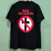 badreligion美式乐队朋克摇滚街头风vintage复古短袖男女纯棉t恤
