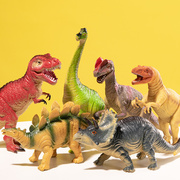 儿童恐龙玩具全套装小号男女孩，益智胶模型仿真动物霸王龙侏罗纪