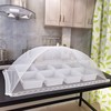 折叠商用大号透明盖菜罩子食物苍蝇罩纯色餐桌罩饭菜防尘罩伞