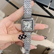 蒂米妮表盘手链士手表气质镶钻韩版满天星女时尚方形石英国产腕表