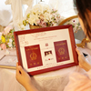 结婚登记照相框结婚照相框结婚证收纳情人节领证七夕礼物纪念摆件