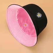 韩版小雏菊帽子夏季渔夫帽男女学生，百搭遮阳帽太阳帽，防晒双面盆帽